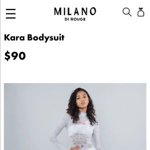 Milano Di Rouge Kara Bodysuit, Women’s Size L (runs small)